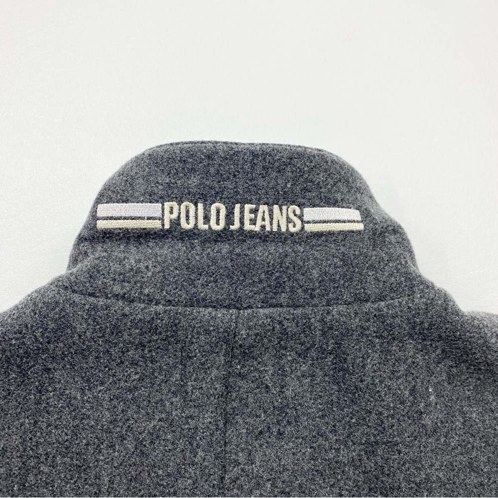 Men’s VTG Polo Jeans Company Ralph Lauren Wool Blend Shell FZ Jacket Size Large - Picture 4 of 5